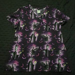 Disney Villains Maleficent Scrub Top